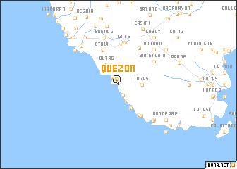 map of Quezon