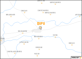 map of Qufu