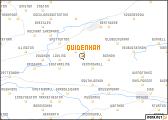 map of Quidenham