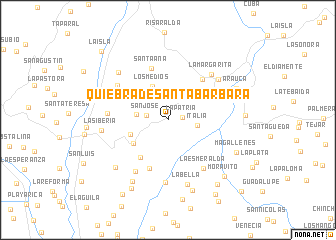 map of Quiebra de Santa Bárbara