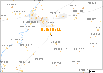 map of Quiet Dell