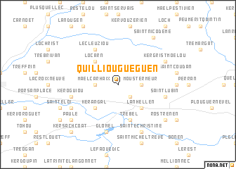 map of Quilliou-Guéguen