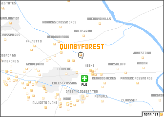 map of Quinby Forest