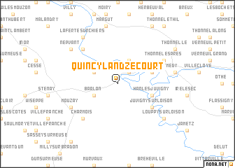 map of Quincy-Landzécourt