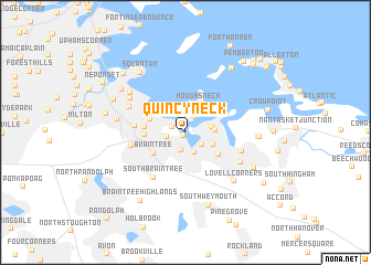 map of Quincy Neck