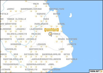 map of Quindío