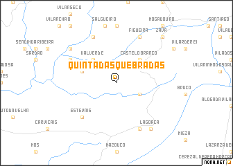 map of Quinta das Quebradas