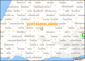 map of Quinta do Malhapão