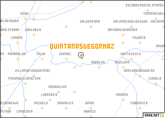 map of Quintanas de Gormaz