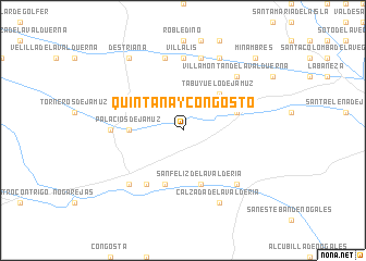 map of Quintana y Congosto