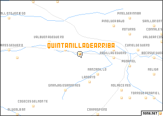 map of Quintanilla de Arriba