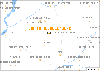 map of Quintanilla del Molar