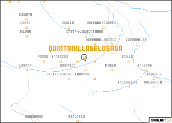 map of Quintanilla de Losada