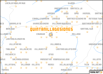 map of Quintanilla de Siones