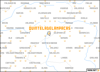 map of Quintela de Lampaças