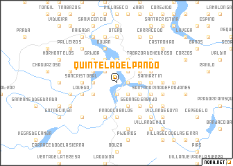 map of Quintela del Pando