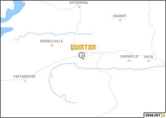 map of Quinton