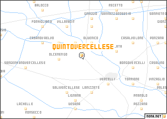 map of Quinto Vercellese