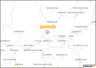 map of Quiriguá