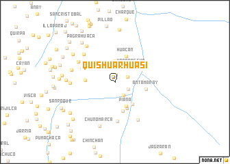 map of Quishuarhuasi