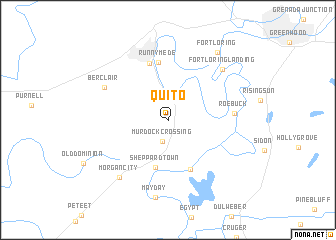 map of Quito