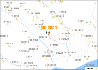 map of Qūmāwān