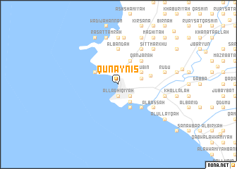 map of Qunayniş