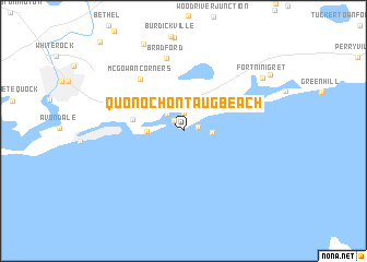 map of Quonochontaug Beach