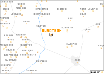 map of Quşaybah