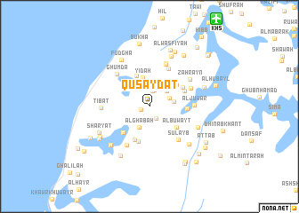 map of Quşaydāt