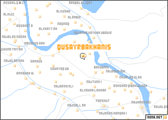 map of Quşayr Bakhānis