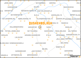 map of Qūsheh Bolāgh