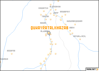 map of Quwayrat al Khazab