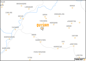 map of Quyuan