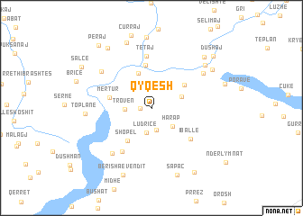 map of Qyqesh