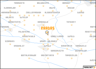 map of Ráadás