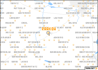 map of Raakow