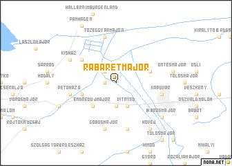 map of Rábarétmajor