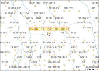map of Rabastens-de-Bigorre