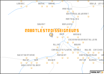 map of Rabat-les-Trois-Seigneurs