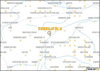 map of Rábaújfalu