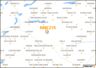 map of Rąbczyn
