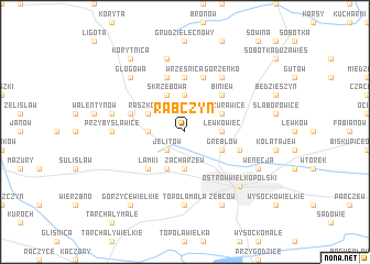 map of Rąbczyn