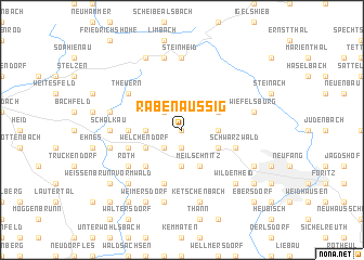 map of Rabenäußig