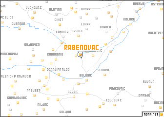 map of Rabenovac