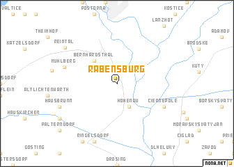 map of Rabensburg