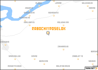 map of Rabochiy Posëlok