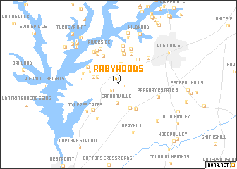 map of Raby Woods