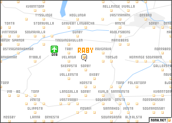 map of Råby