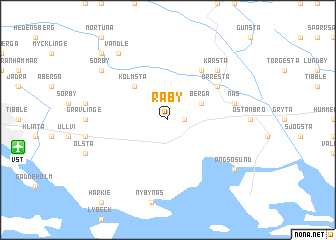 map of Råby